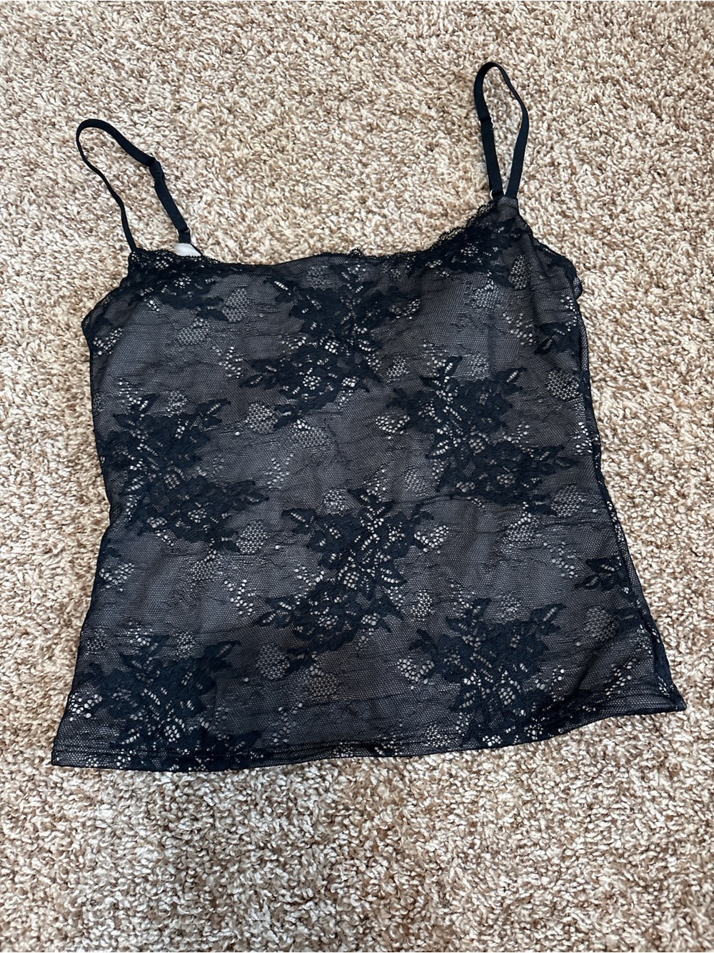 abercrombie and fitch Black Lace Camisole Top - Women's Layering Cami